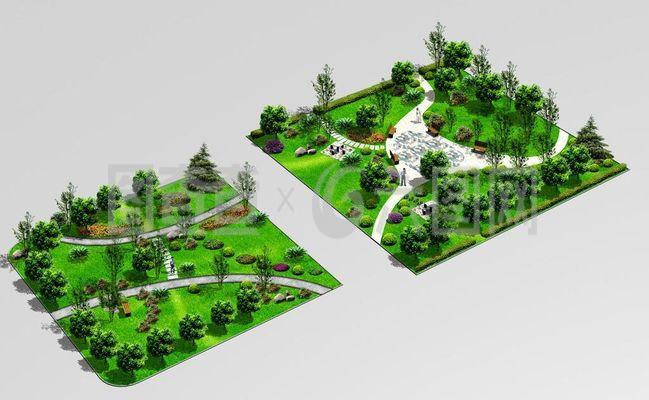 小區(qū)園林綠化圖片